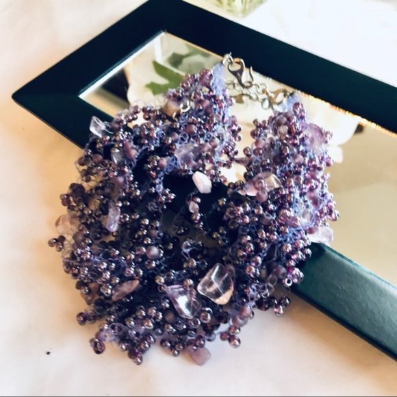 BoHo Convertible Handmade Beaded Necklace/Bracelet - Picture 4 of 5